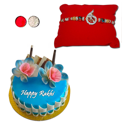 "Rakhi -  AD 4070 A (Single Rakhi), Blue Berry gel cake - 1kg - Click here to View more details about this Product